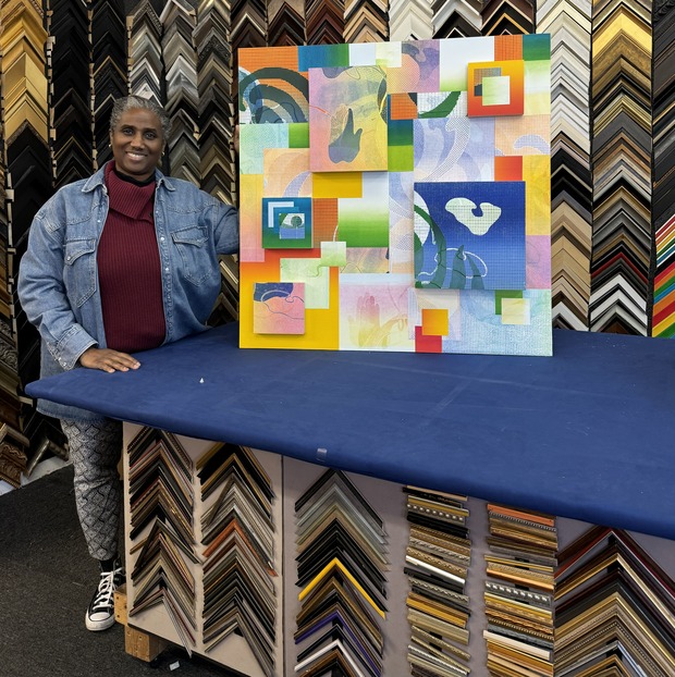 Gina Lewis, The One and the Many, 2024, mixed media on board